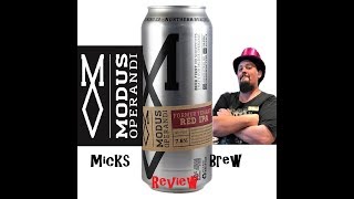 RED IPA From MODUS OPERANDI in NSW AUSTRALIA - Former Tenant Red IPA On MICKS BREW REVIEW