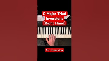 C Major Triad Inversions (Right Hand) #piano #chords #keyboard #pianolessons #music #musictheory
