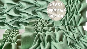 HOW TO MAKE A HEART SMOCKING DESIGN | Fabric Manipulation | Textiles Technique | Didsbury Art Studio