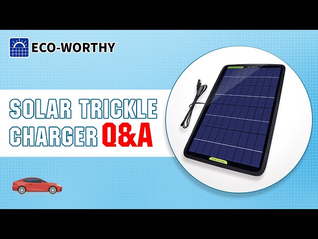 ECO-WORTHY Watt Solar Battery Charger & Maintainer