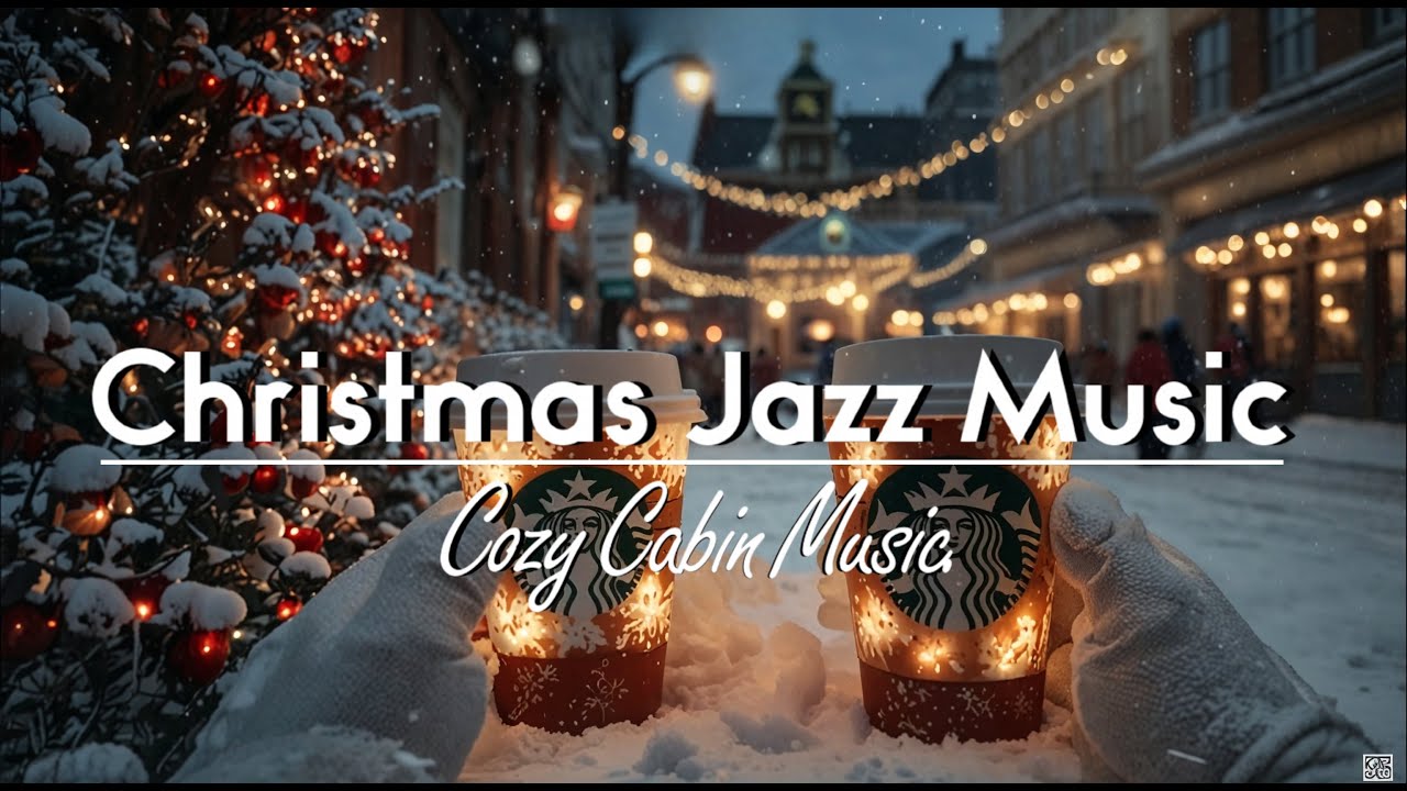 🎄 Cozy Christmas Jazz - Relaxing Holiday Music 🎶 Fireplace & Coffee ...