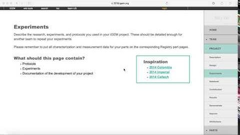 How to iGEM Wiki #2 - Intro to Editing/Navigation