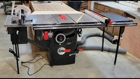 Saw stop final day 3 Installing the router table.