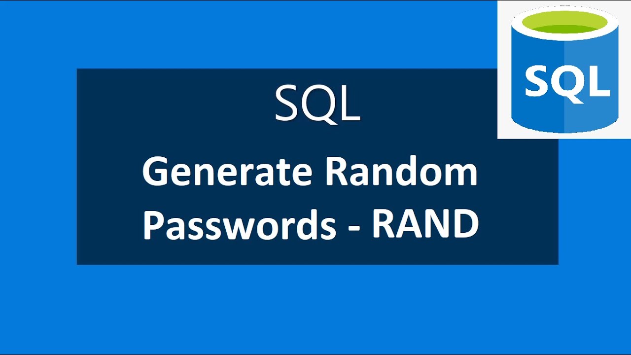 Hướng Dẫn Generate 4 Digit Random Number In Mysql - Tạo Số Ngẫu Nhiên Gồm 4  Chữ Số Trong Mysql