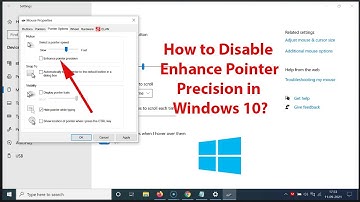 How to Disable Enhance Pointer Precision in Windows 10?