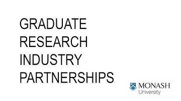 Chemicals and Plastics Graduate Research Industry Partnerships (GRIP) - Monash University