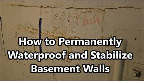 Basement Waterproofing and Bowing Wall Repair Complete Tutorial