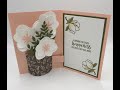 Pop Up Vase Card Using Magnolia Memory Dies