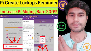 Pi Create Lockups Reminder|| Increase Pi Mining Rate 200%|| Pi Lockups Reminder #picoin
