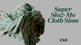 Cinema 4D Tutorial  Super SlowMo Cloth