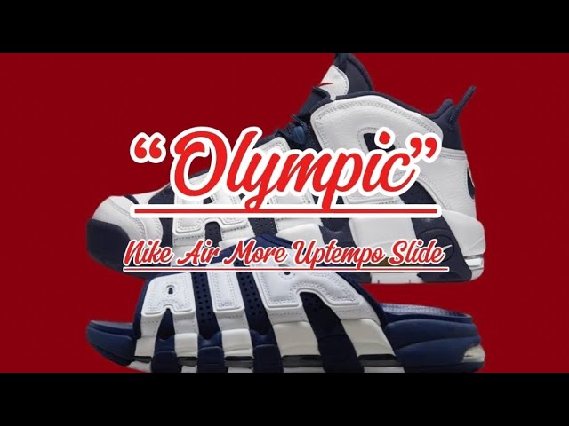 Nike Air More Uptempo Slide “Olympic” - Detailed look + Price 