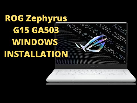 Как включить загрузку UEFI USB с установкой Windows на игровом ноутбуке Asus ROG Zephyrus G15 GA503
