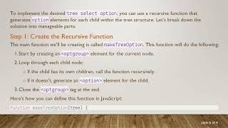 Creating a Nested Tree Select Option in ReactJS
