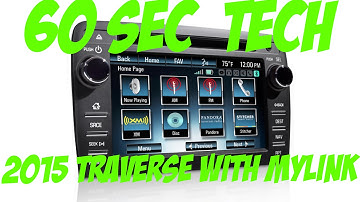 Bluetooth pairing with 2015 Chevrolet Traverse with MyLink