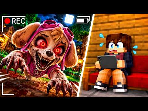 I SPY ON MY PREGNANT MOM SKYE FROM PAW PATROL AT NIGHT IN MINECRAFT!