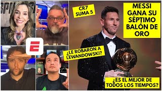 Lionel Messi GANÓ su 7mo BALÓN DE ORO. La Pulga superó a Lewandowski; le saca dos a CR7 | Exclusivos