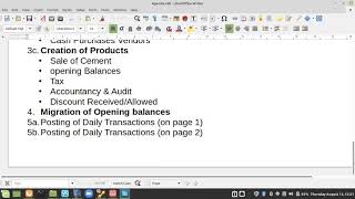 Migrating opening balances in sql-ledger