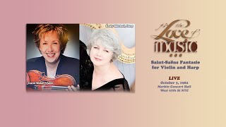 Saint-Saëns Fantasie for Violin & Harp, LIVE  Oct. 1982 — Carol Webb & Emily Mitchell