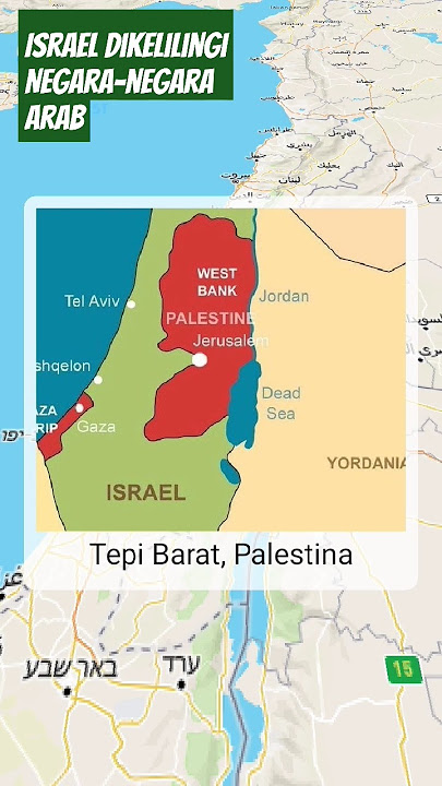 Israel dikelilingi Negara-negara Arab #isreal #palestina #mentoyo_pedia