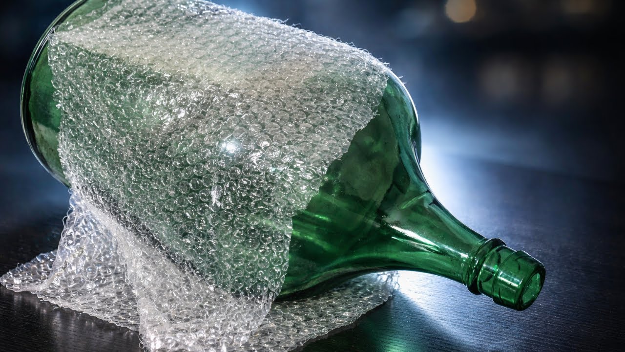 Esse GARRAFÃO DE VIDRO mudou completamente com o PLÁSTICO BOLHA!!