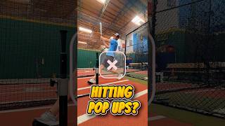 Hitting Pop Ups? Do the High Tee Drill #baseball #hitting #baseballplayer #baseballszn #swing