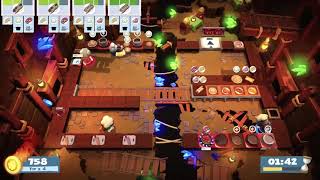Overcooked 2 Level 2-5 (4 players) Score: 1870