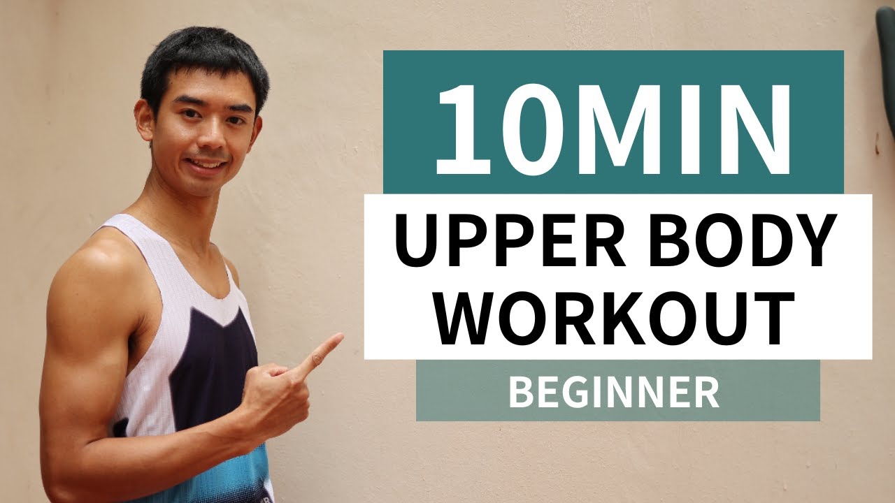 10 MIN UPPER BODY WORKOUT FOR BEGINER Back Arms Chest No