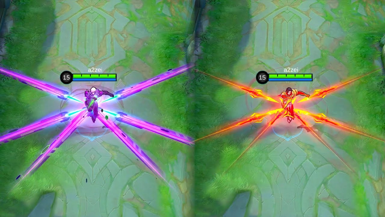 Gusion Dimension Walker Skin VS Emperor Scorpion Skin MLBB Comparison