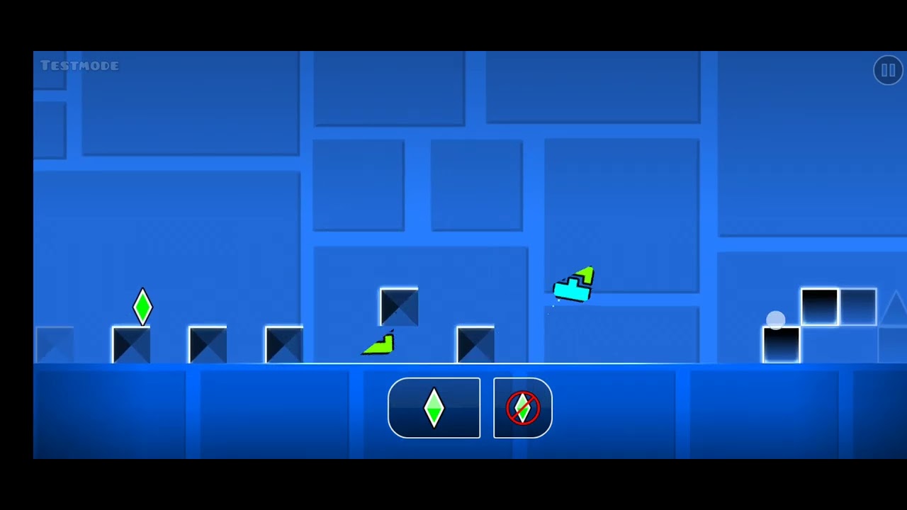 my first level in geometry dash - YouTube