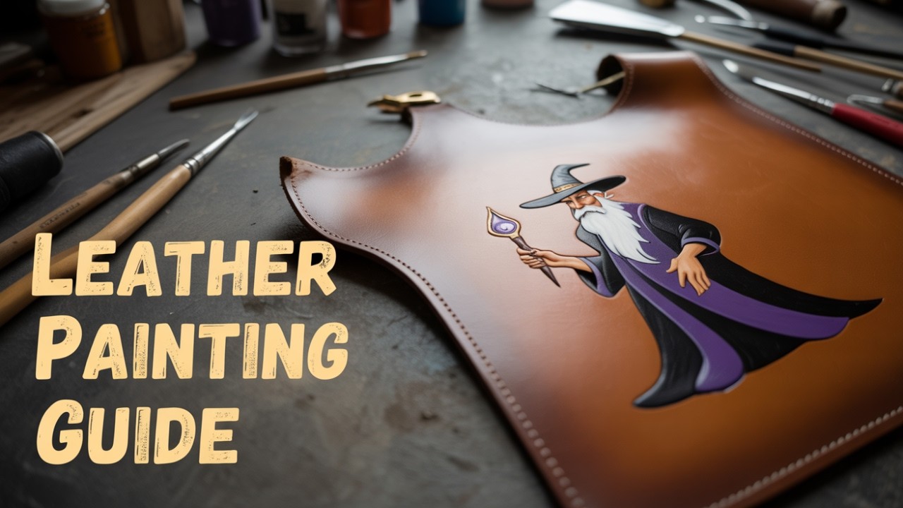 Leather Portrait Painting Tutorial | Start to Finish