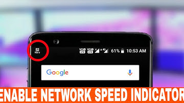How to Enable Network SPEED INDICATOR in Android