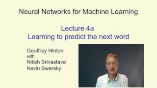 Lecture 4/16 : Learning feature vectors for words