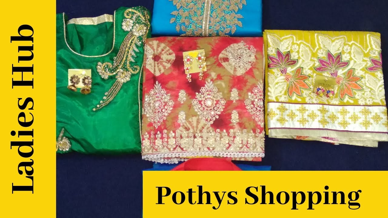 POTHYS Shopping Haul New Salwar collections Ladies Hub YouTube