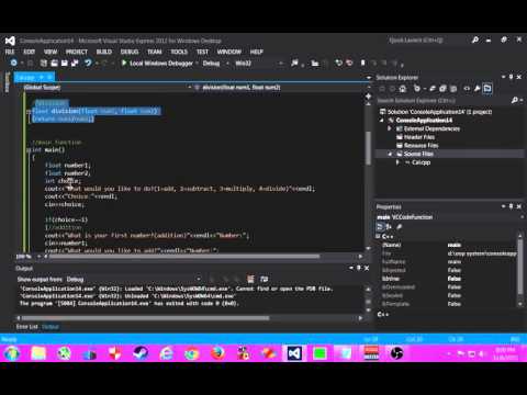 Visual C++ Programming (Basic Calculator)
