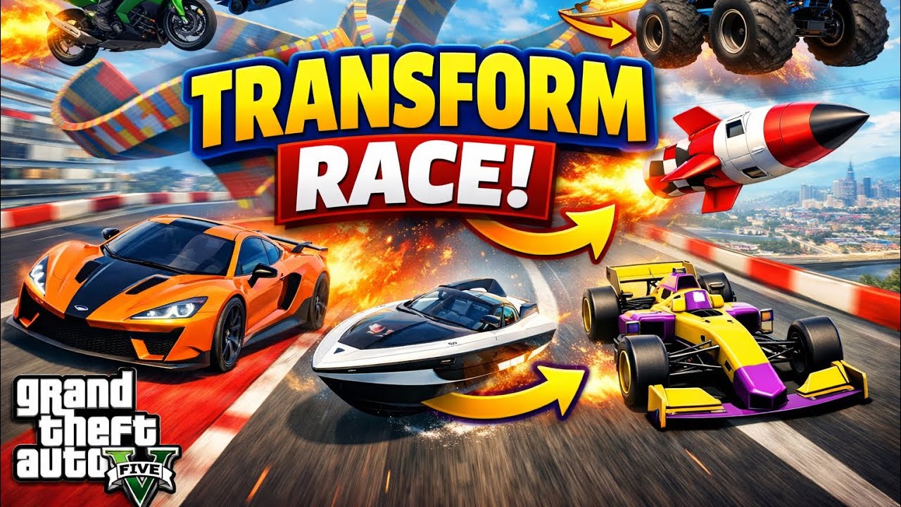 Transform race: Grotti circuit with friend (GTA 5)