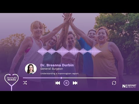 Understanding a mammogram report