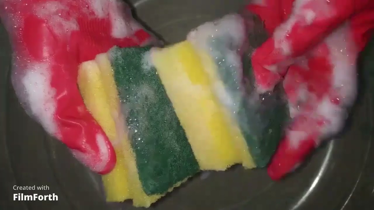1 Hour Soapy Kitchen Sponges Ripping Scours Off Compilation | Sponge ASMR