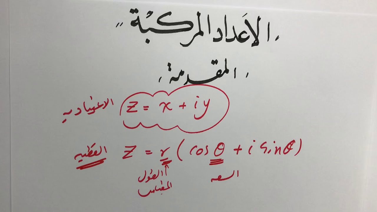 الأعداد المركبة ( السادس العلمي ) تمارين إثرائية الحصة 7 🌻🌻🌻🌻