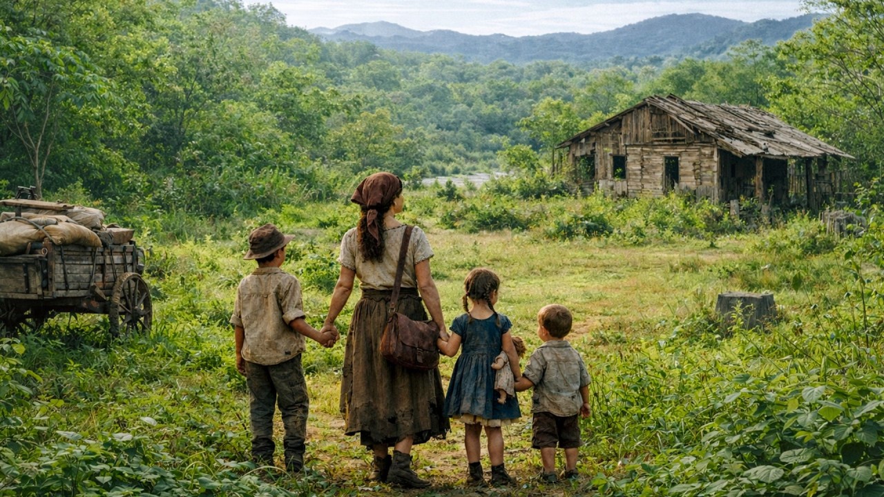 Humilhada no testamento, VIÚVA arrisca tudo em uma terra esquecida e muda a vida dos seus filhos...