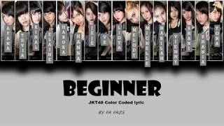 Beginner - JKT48 [Color Coded Lyrics]