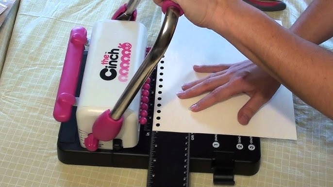 Heidi Swapp Cinch Book Binding Machine by We R Memory Keepers | Pink and  White