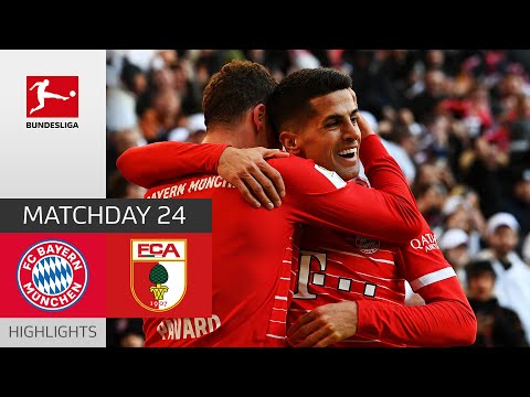 FC Bayern München – FC Augsburg 5-3 | Highlights | Matchday 24 – Bundesliga 2022/23