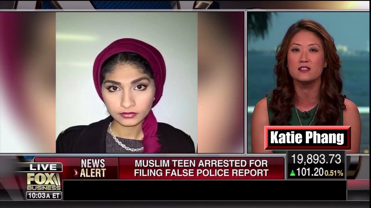 Muslim Teen Arrested for Filing False Police Report - Katie Phang - YouTube