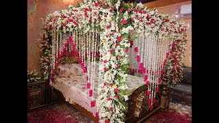 new image fresh flower room decoration bridal room pakistan - YouTube