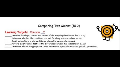 Two-sample inference: lesson 10.2