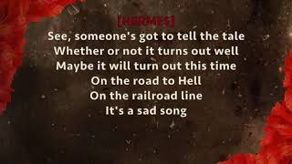 Video thumbnail of "Hadestown Original Broadway Cast - Road To Hell I - Lyrics"