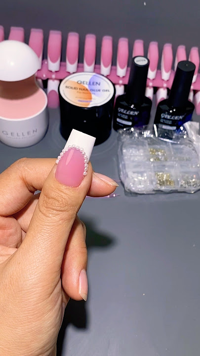 Nail Tutorial | How to Use Solid Nail Glue for Nail Tips #gellen #nailart #naildesigns #nailtech