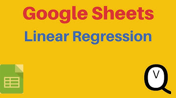 Google Sheets - Linear Regression