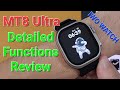 Kiwitime iwo watch mt8 ultra detailed functions review49mm smartwatch pk dt8 zd8 ultra max copy