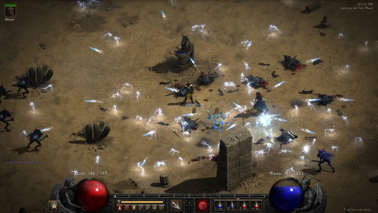 D2:R - Level 30 Zauberin mit Frostsphäre farmt Tal der Könige komplett